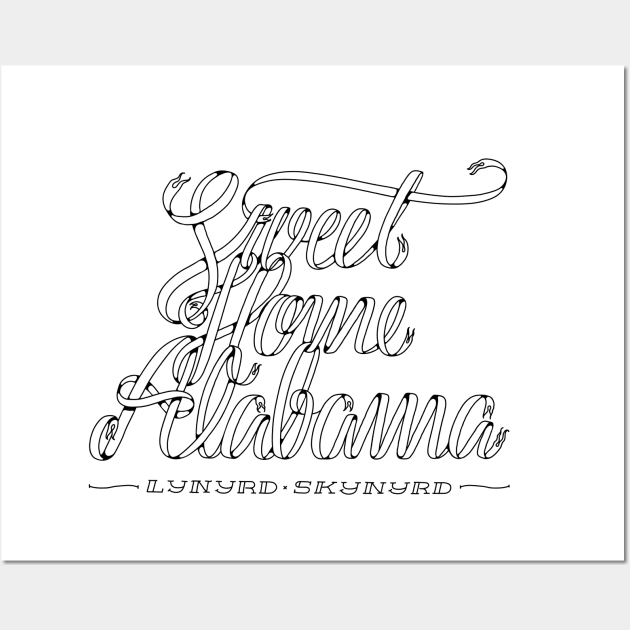 Sweet Home Alabama Wall Art by guira